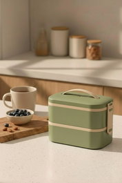 Hermia Caja de Almacenamiento Aislada al Vacío 1300 ml Verde
